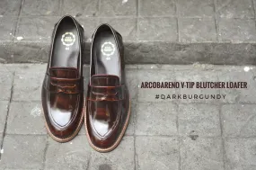 509-1 V-Tip Blucher Loafer Burgundy x Wooden