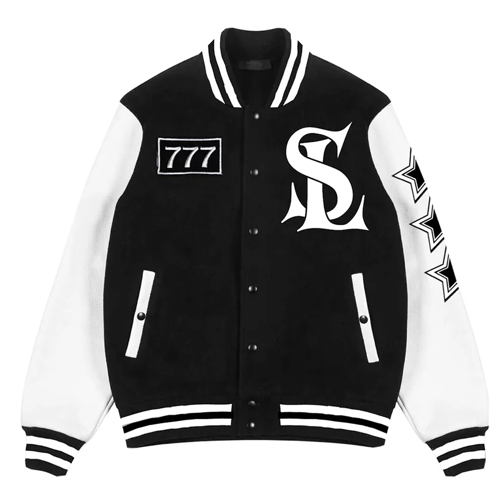 777 SL Black Varsity Jacket - William Jacket