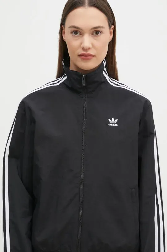 adidas Originals jacket Woven Tracktop women's black color JD5331