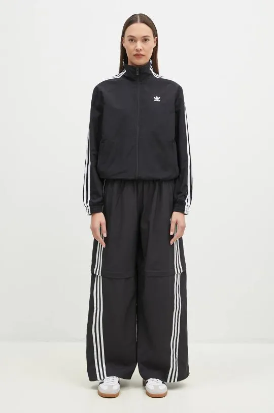 adidas Originals jacket Woven Tracktop women's black color JD5331