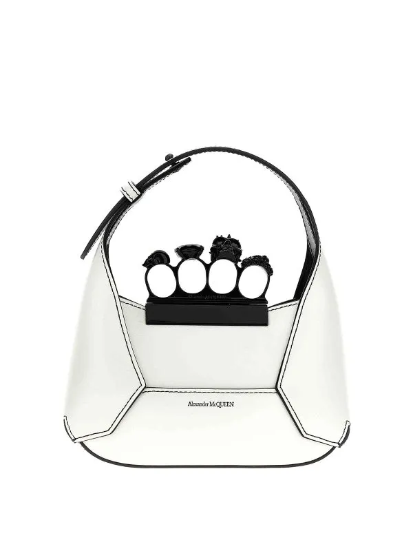 Alexander Mcqueen Mini The Jewelled Hobo Handbag