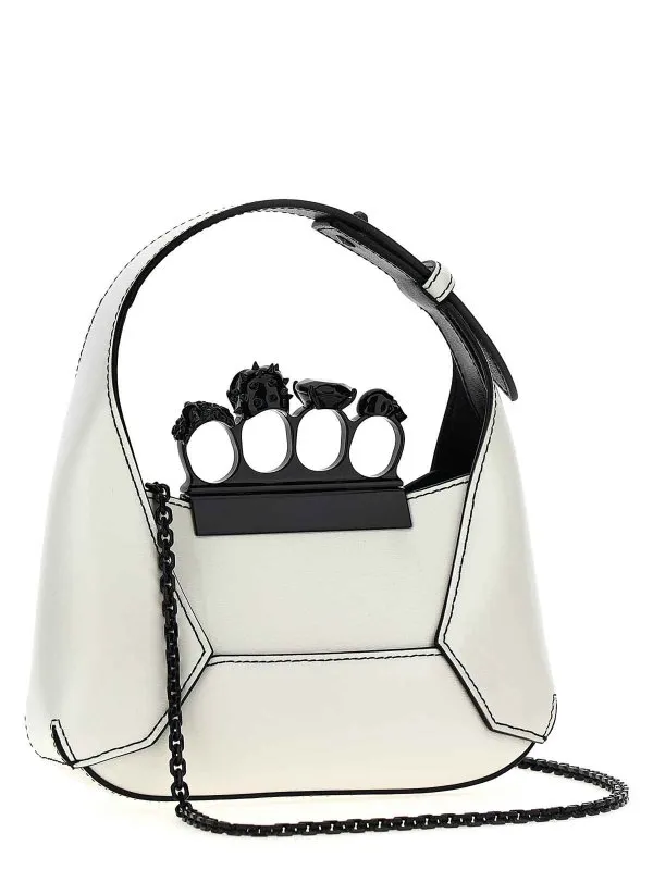 Alexander Mcqueen Mini The Jewelled Hobo Handbag