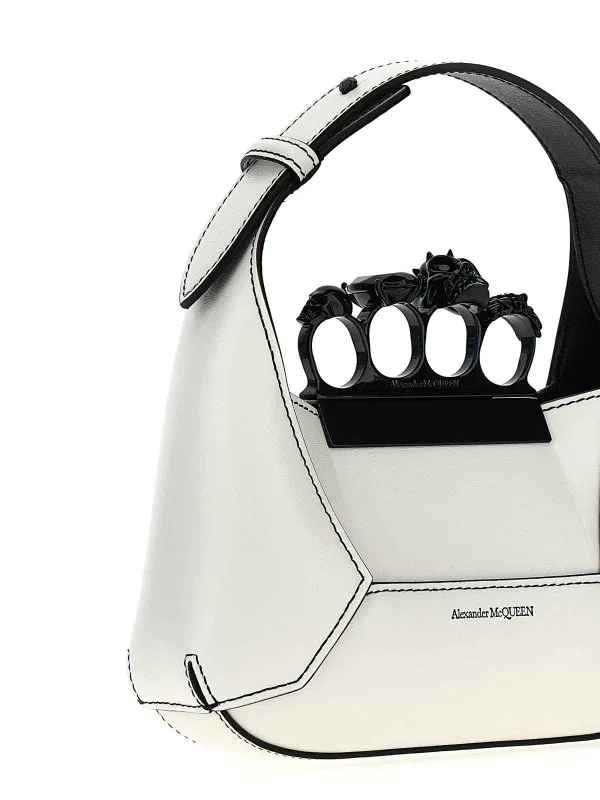 Alexander Mcqueen Mini The Jewelled Hobo Handbag