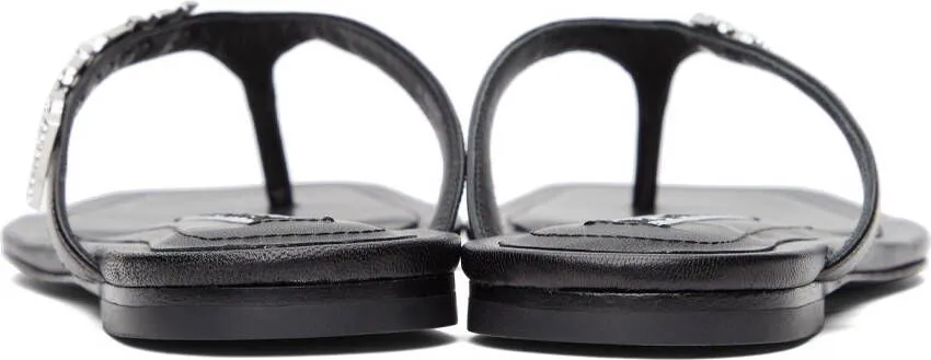 Alexander Wang Black Ivy Thong Flat Sandals