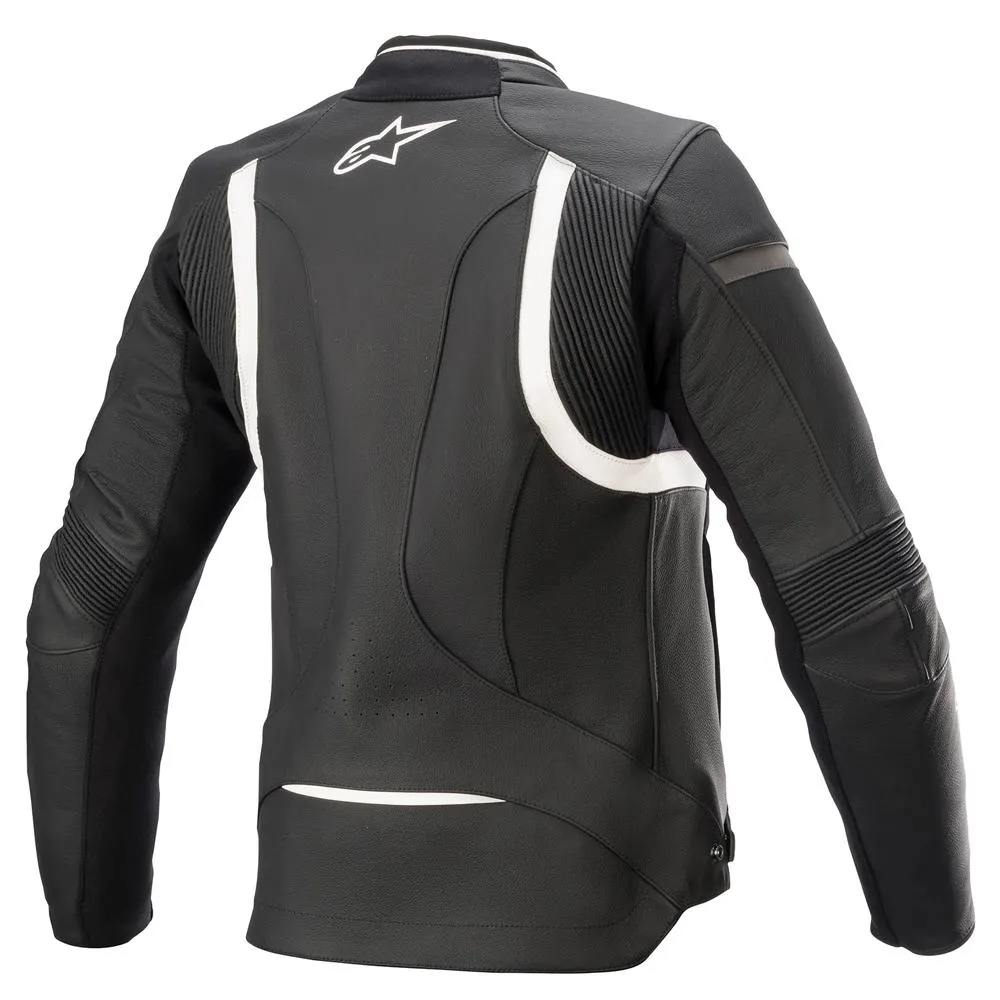 Alpinestars - Womens Kira V2 Black/White Leather Jacket