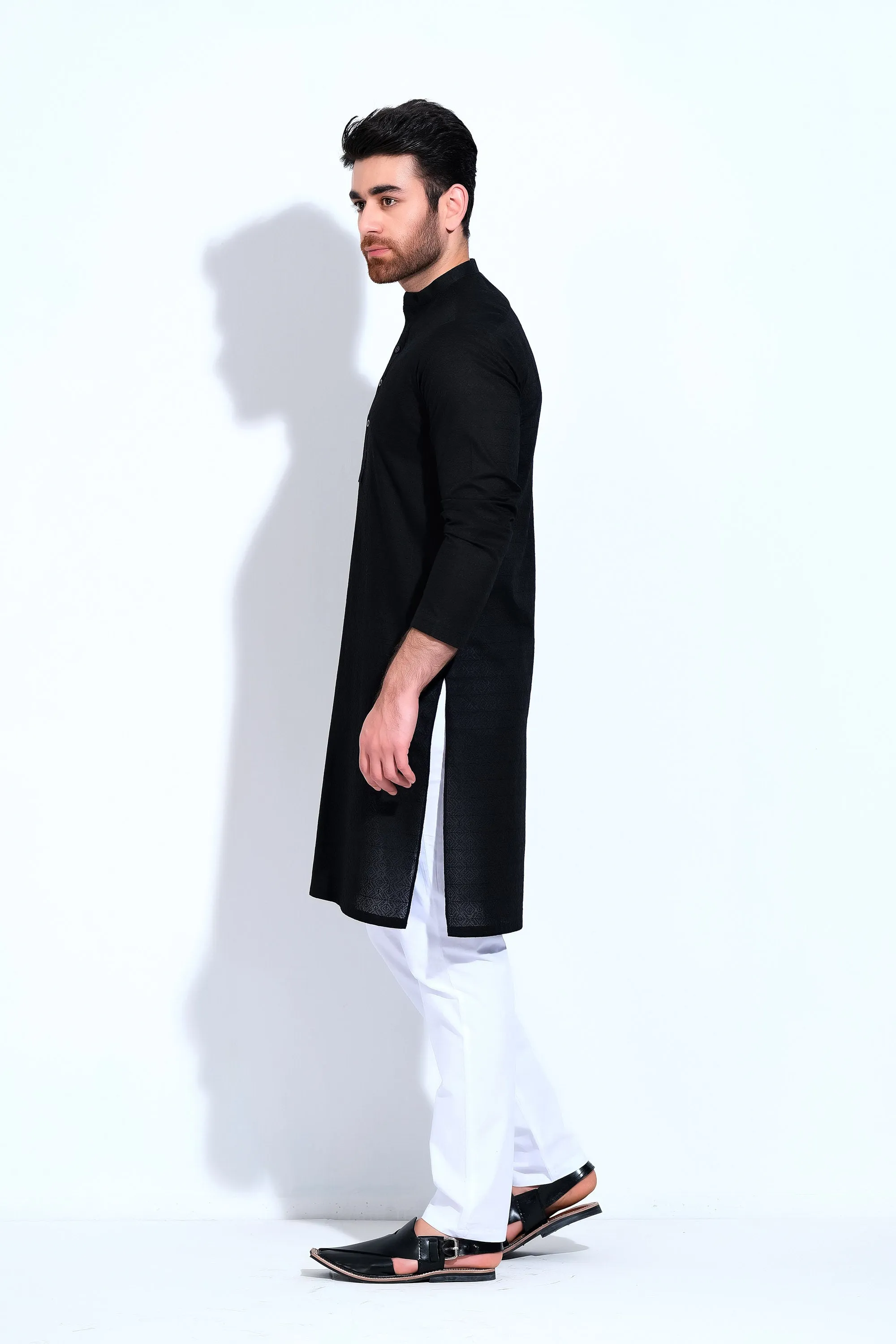 Black Gents Kurta