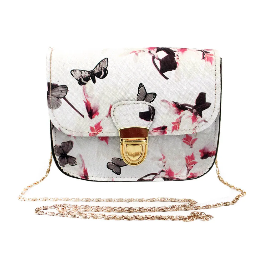 casual women shoulder bags famous designer handbag Women Butterfly Printing Tote Messenger Bag