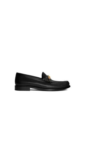 Celine Luco Triomphe Chain Loafer In Calfskin - Black