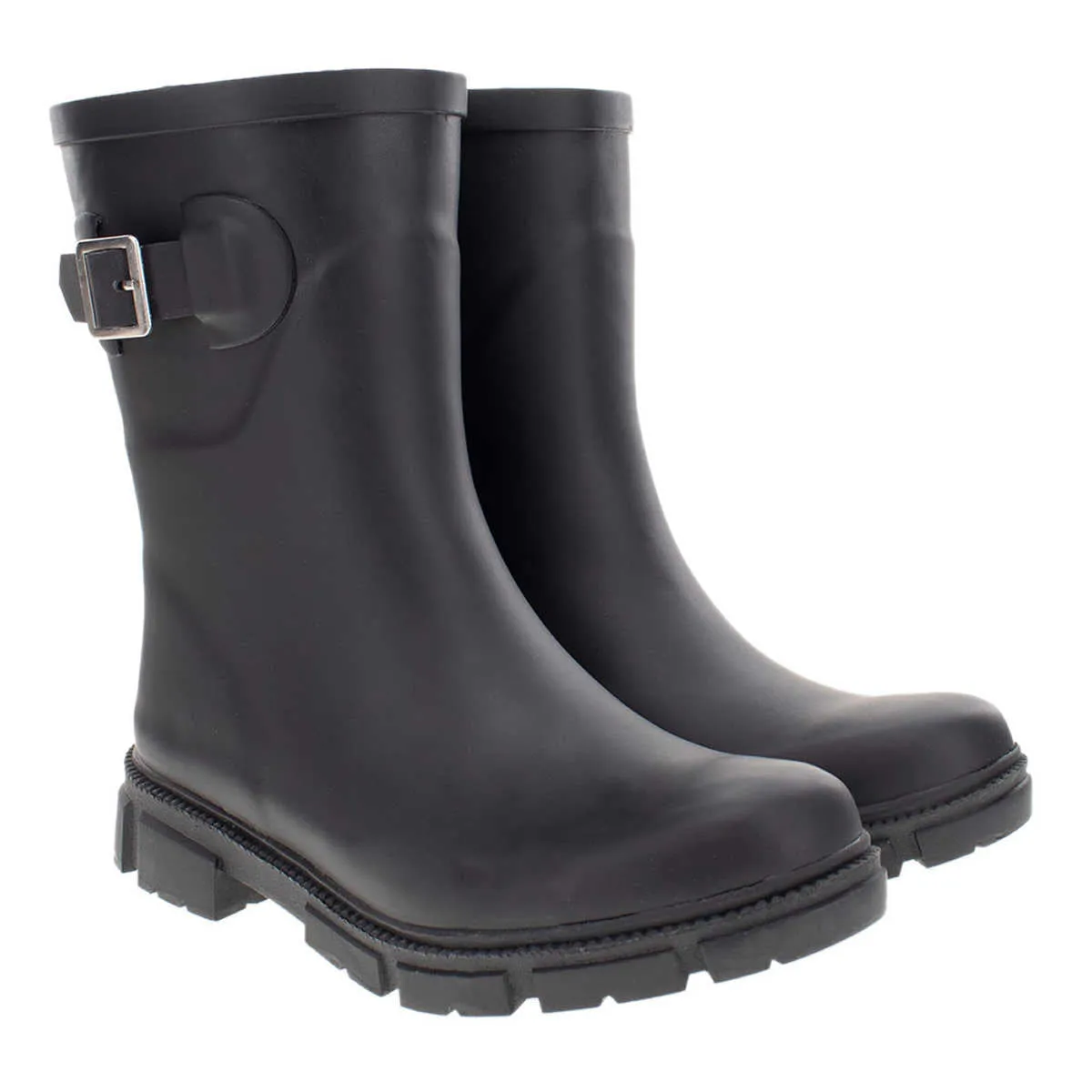 Chooka Women's Waterproof Solid Mid-Height Rain Boot