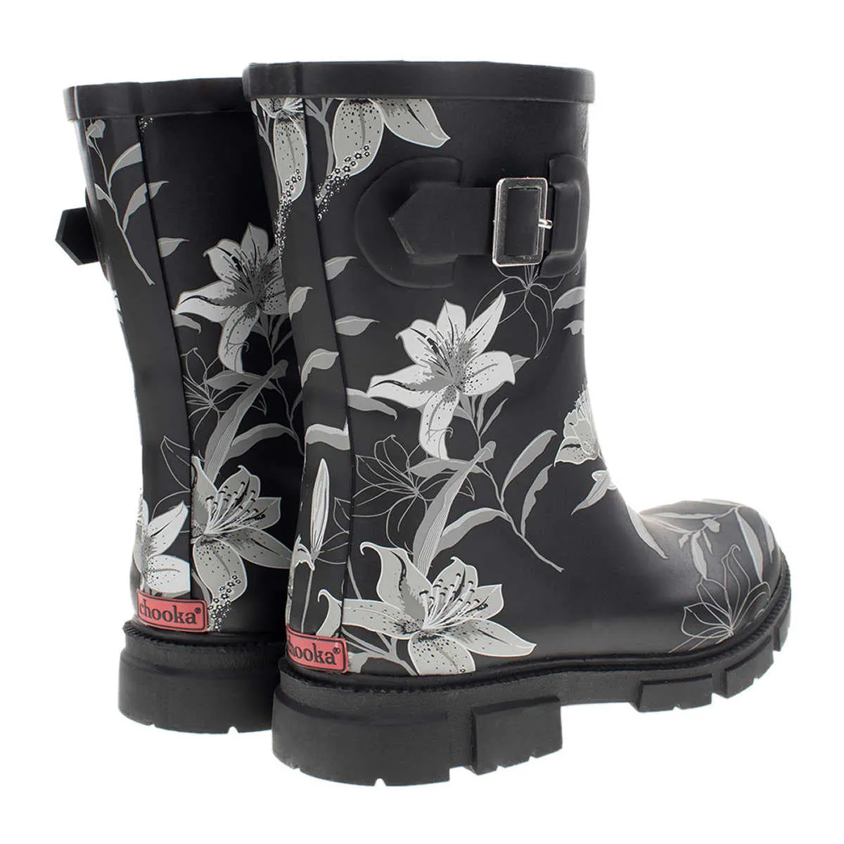 Chooka Women's Waterproof Solid Mid-Height Rain Boot