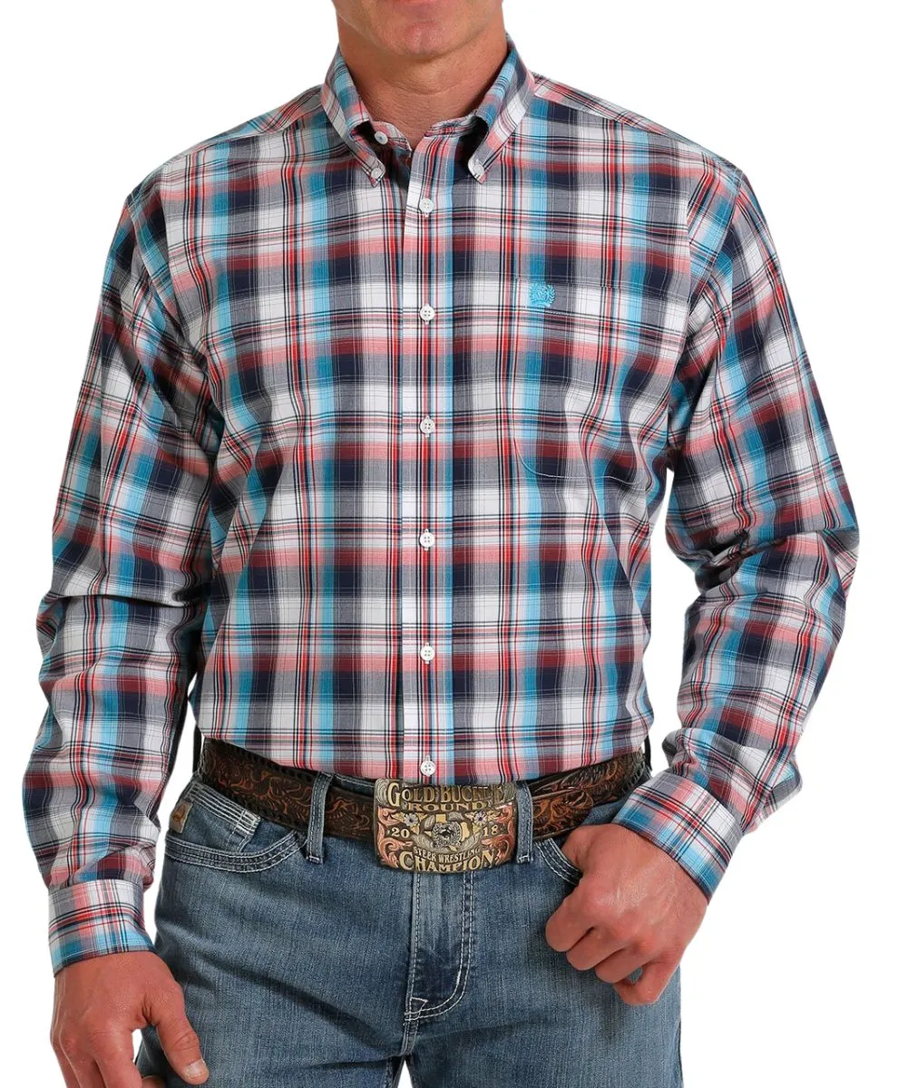 Cinch Men's Plaid Western Button Down Shirt