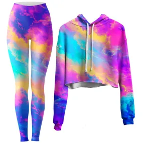 Cloudopia Crop Hoodie and Leggings Combo