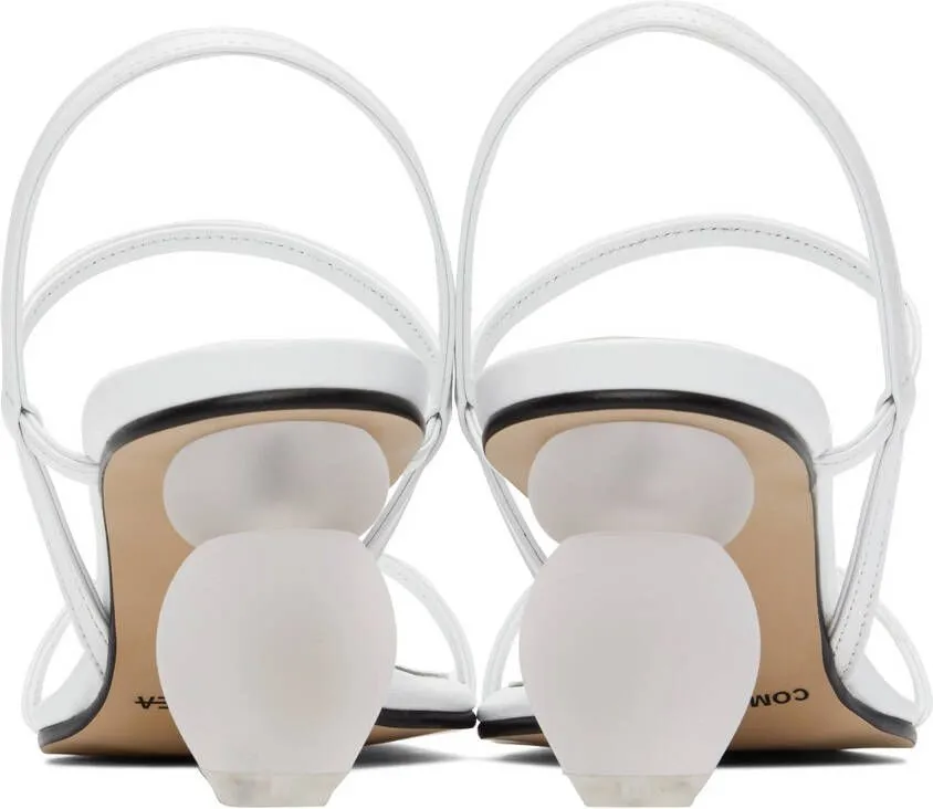 COMME SE-A SSENSE Exclusive White Objet Palette Heels