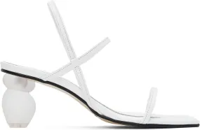 COMME SE-A SSENSE Exclusive White Objet Palette Heels