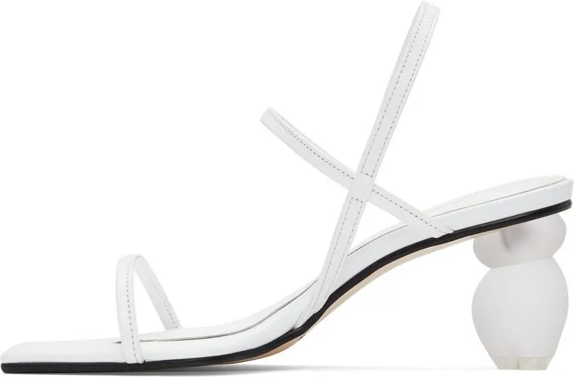 COMME SE-A SSENSE Exclusive White Objet Palette Heels