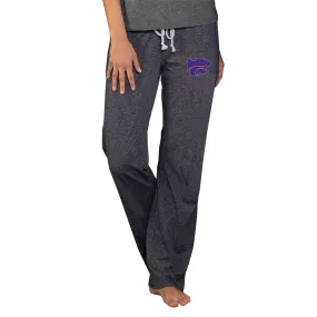 Concepts Sport  Kansas State Wildcats Women's Charcoal Quest Knit Lightweight Pants