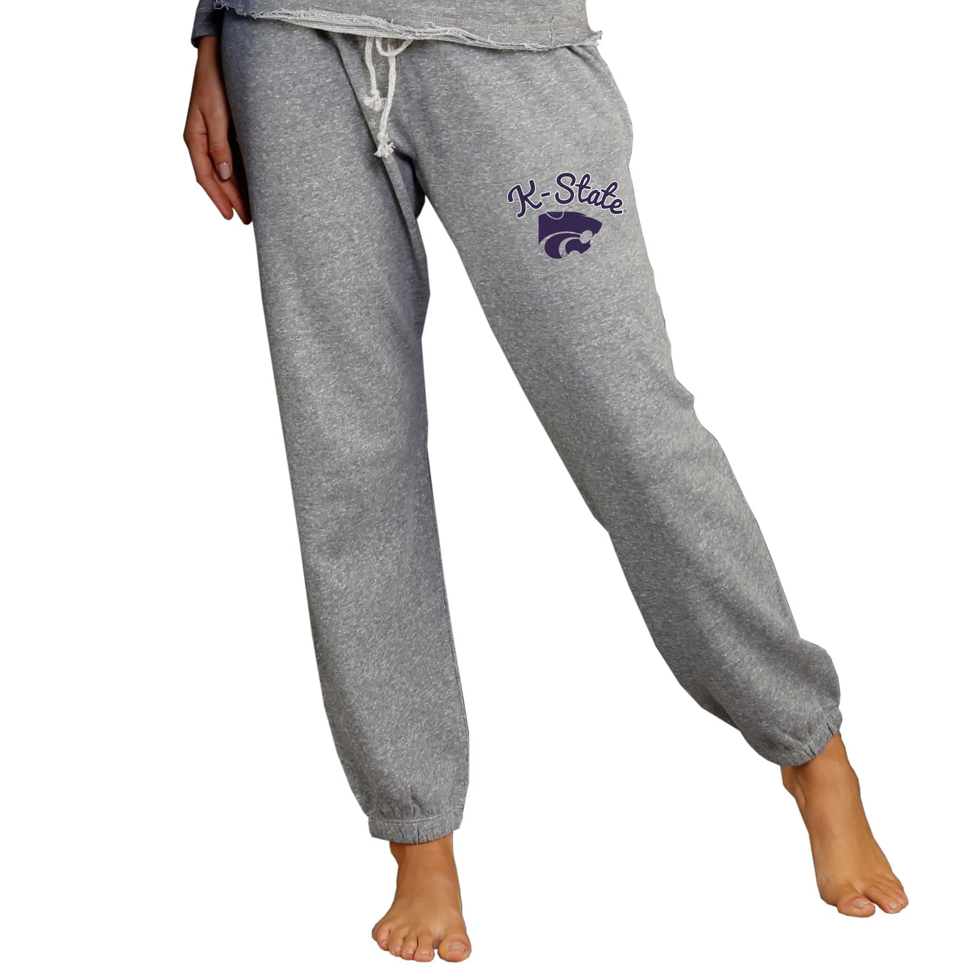 Concepts Sport Kansas State Wildcats Women's Gray Mainstream Knit Jogger Pants