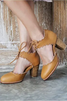 Dance Queen Heels in Golden Tan