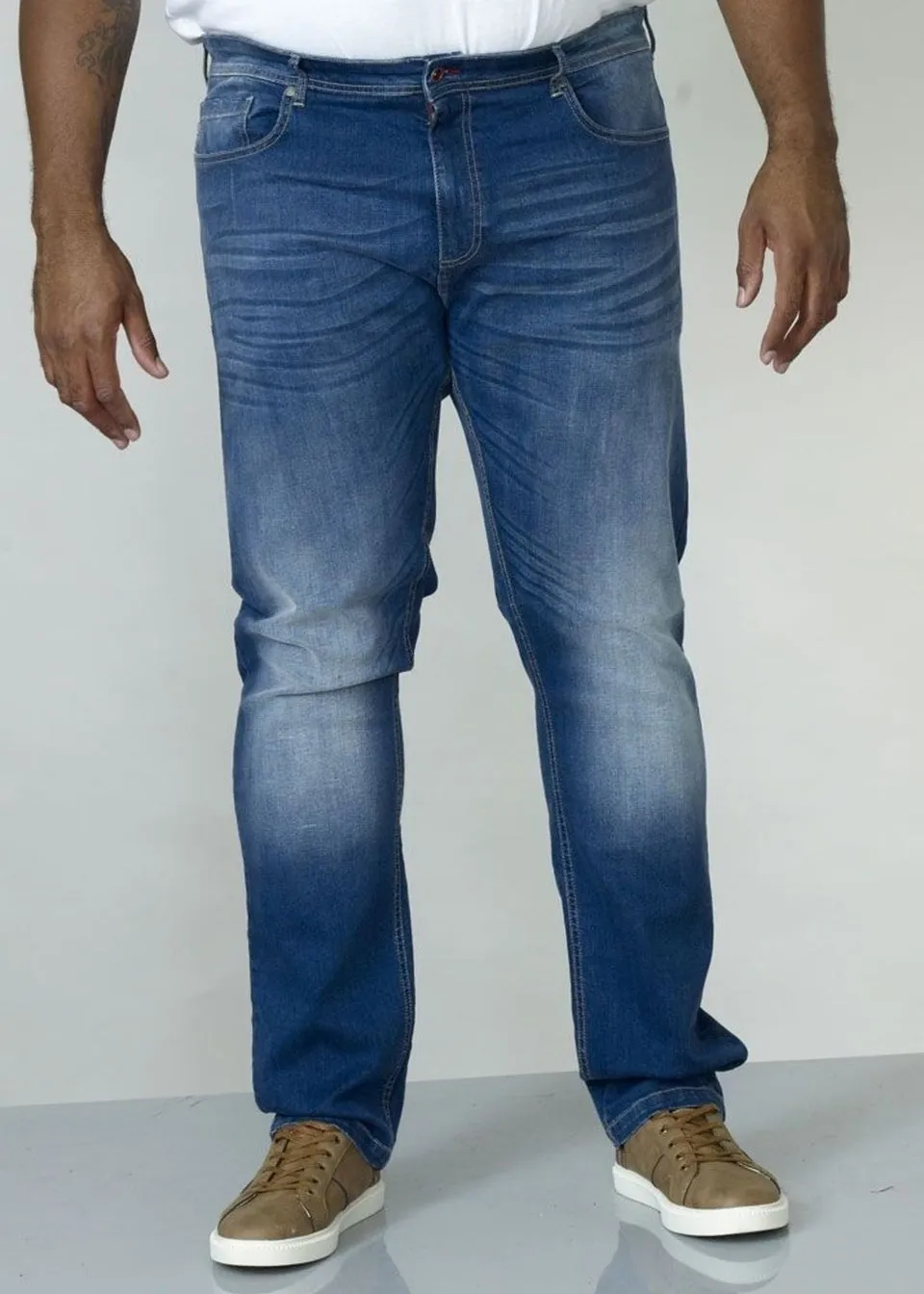 Duke Dark Blue Ambrose Stretch Tapered Jeans