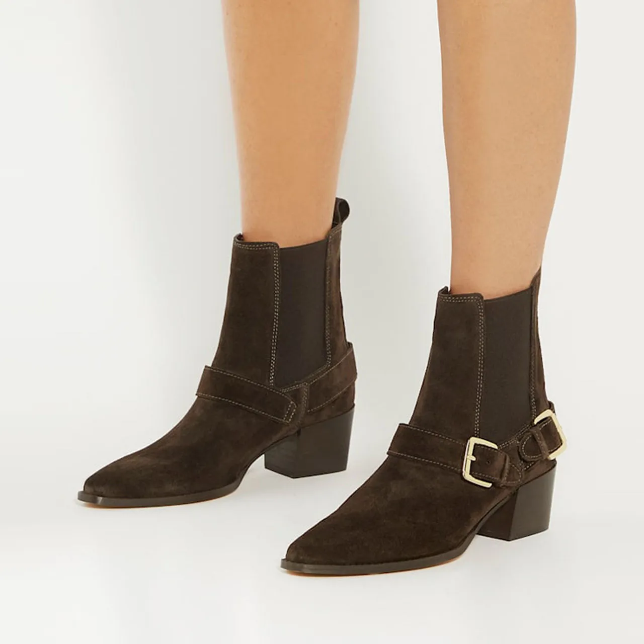 DUNE LONDON Panino Heeled Boots - Brown