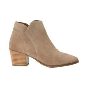 DUNE LONDON Parlor Heeled Suede Ankle Boots - Beige