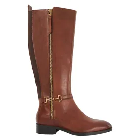 DUNE LONDON Taylyn Leather Knee-High Boots - Brown