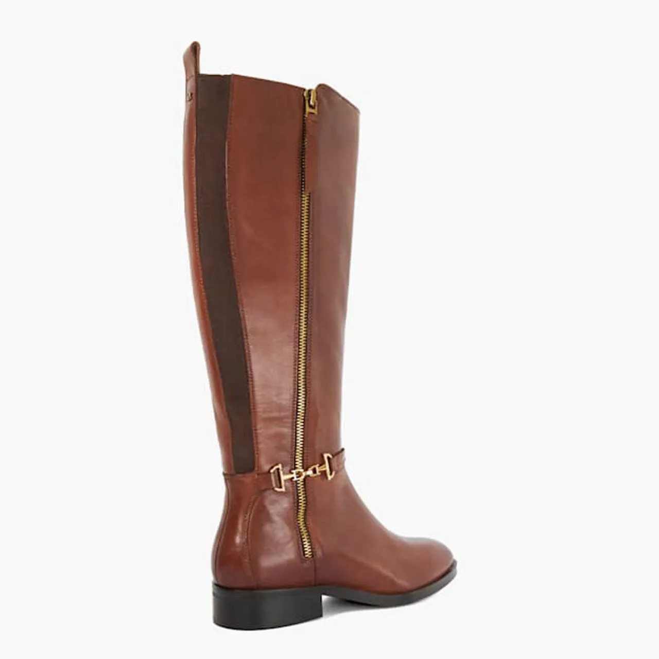 DUNE LONDON Taylyn Leather Knee-High Boots - Brown