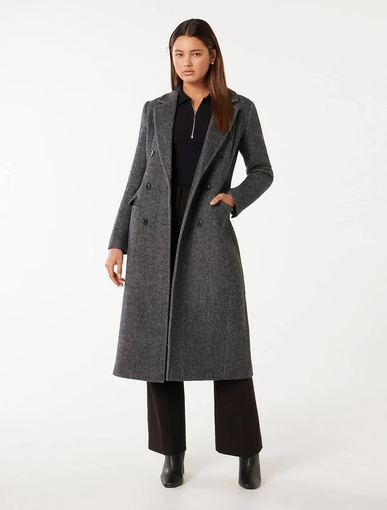 EverNew Sydney Double-Breasted Button Coat