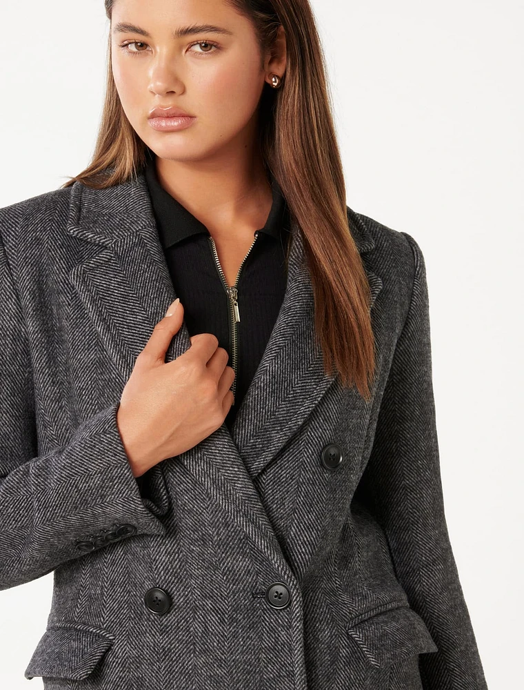 EverNew Sydney Double-Breasted Button Coat