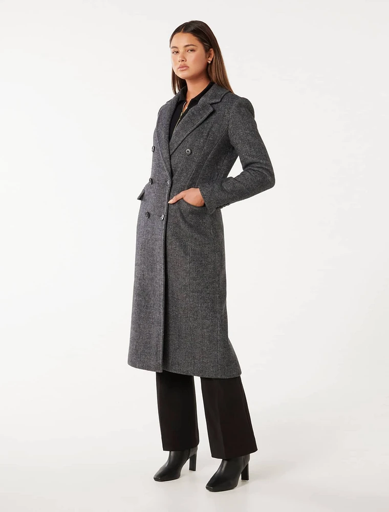 EverNew Sydney Double-Breasted Button Coat