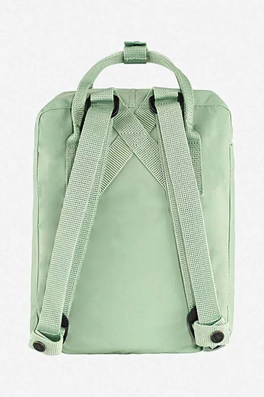 Fjallraven backpack Kanken Mini green color