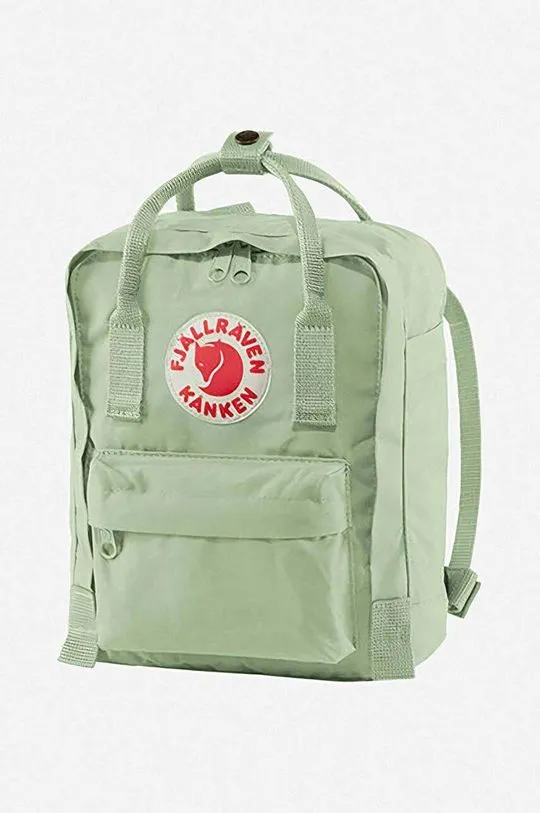 Fjallraven backpack Kanken Mini green color