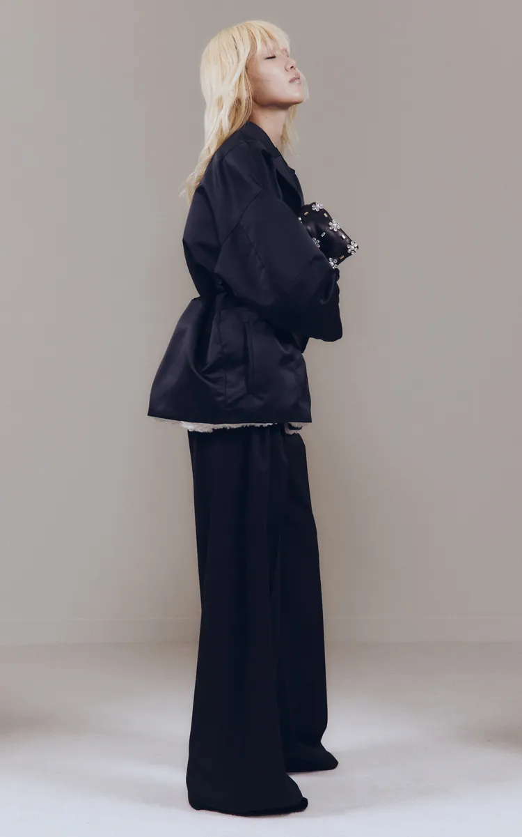 Giambattista Valli Oversized Duchesse Satin Coat