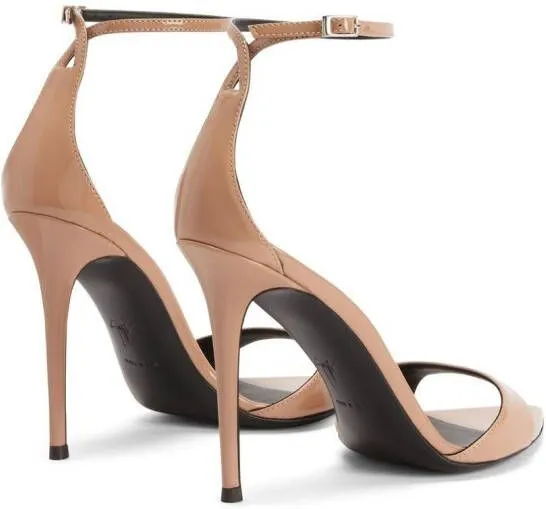 Giuseppe Zanotti Intrigo 105mm high-heeled sandals Neutrals