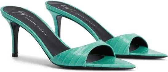 Giuseppe Zanotti Intriigo 70mm leather sandals Blue