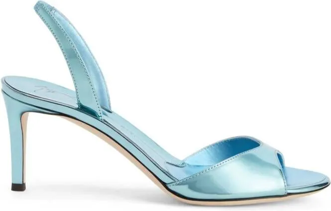 Giuseppe Zanotti Lilibeth 70mm slingback leather sandals Blue