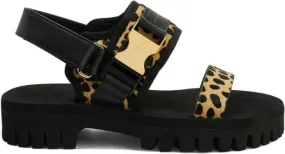 Giuseppe Zanotti Shyan animal-print suede chunky sandals Black