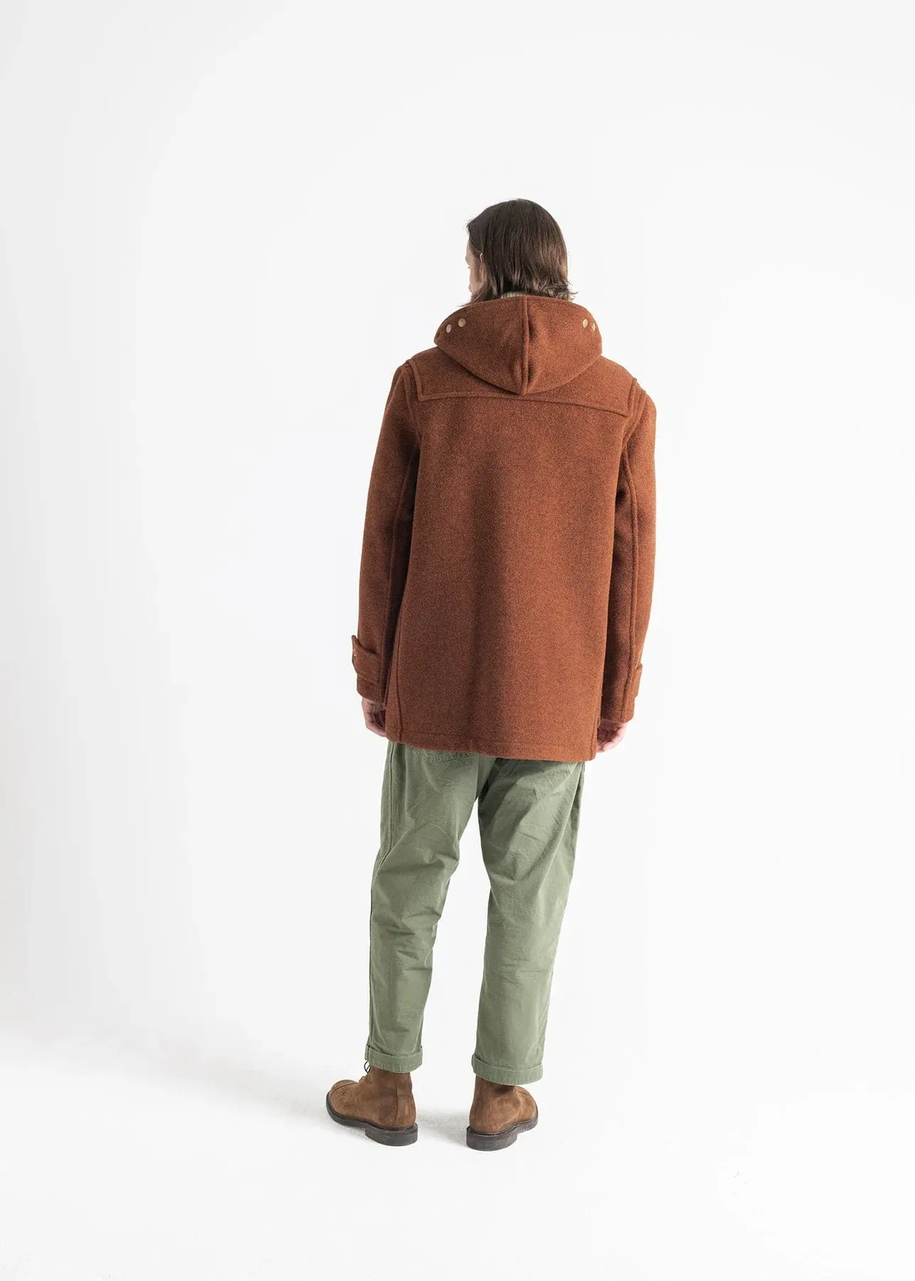 Gloverall Mid Monty Duffle Coat - Rust