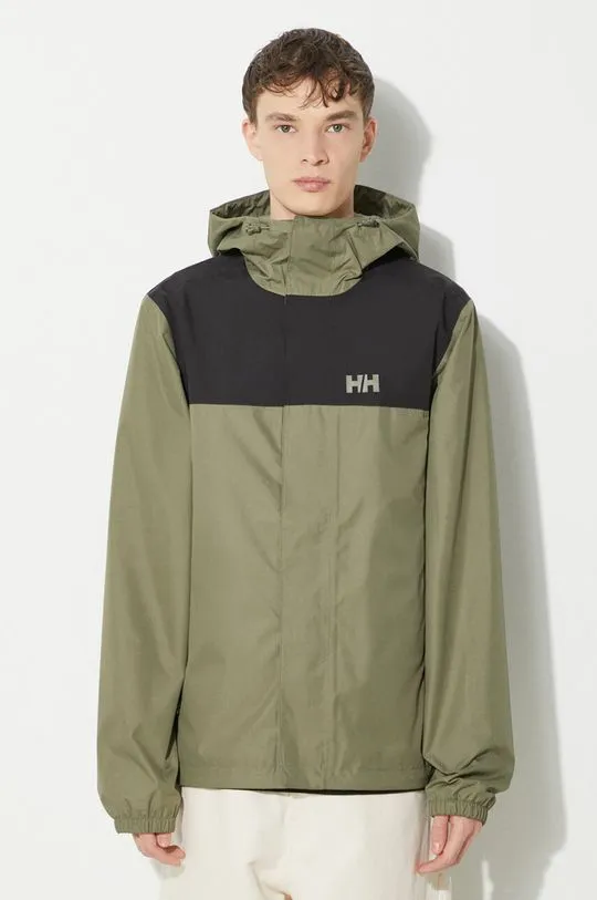 Helly Hansen jacket VANCOUVER men's green color