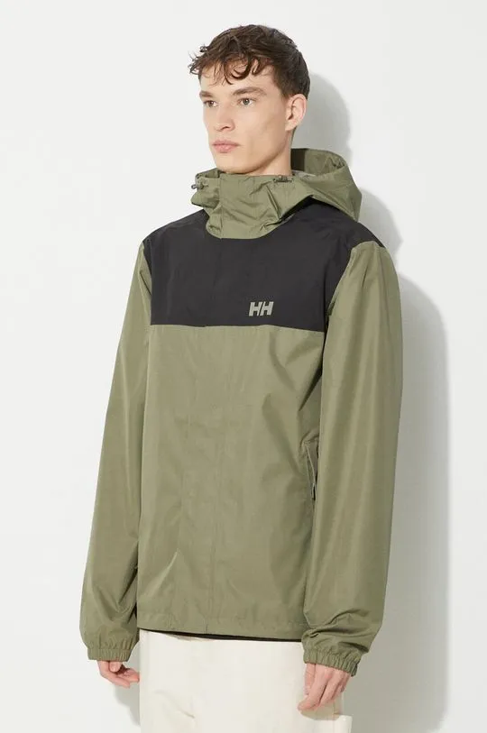 Helly Hansen jacket VANCOUVER men's green color