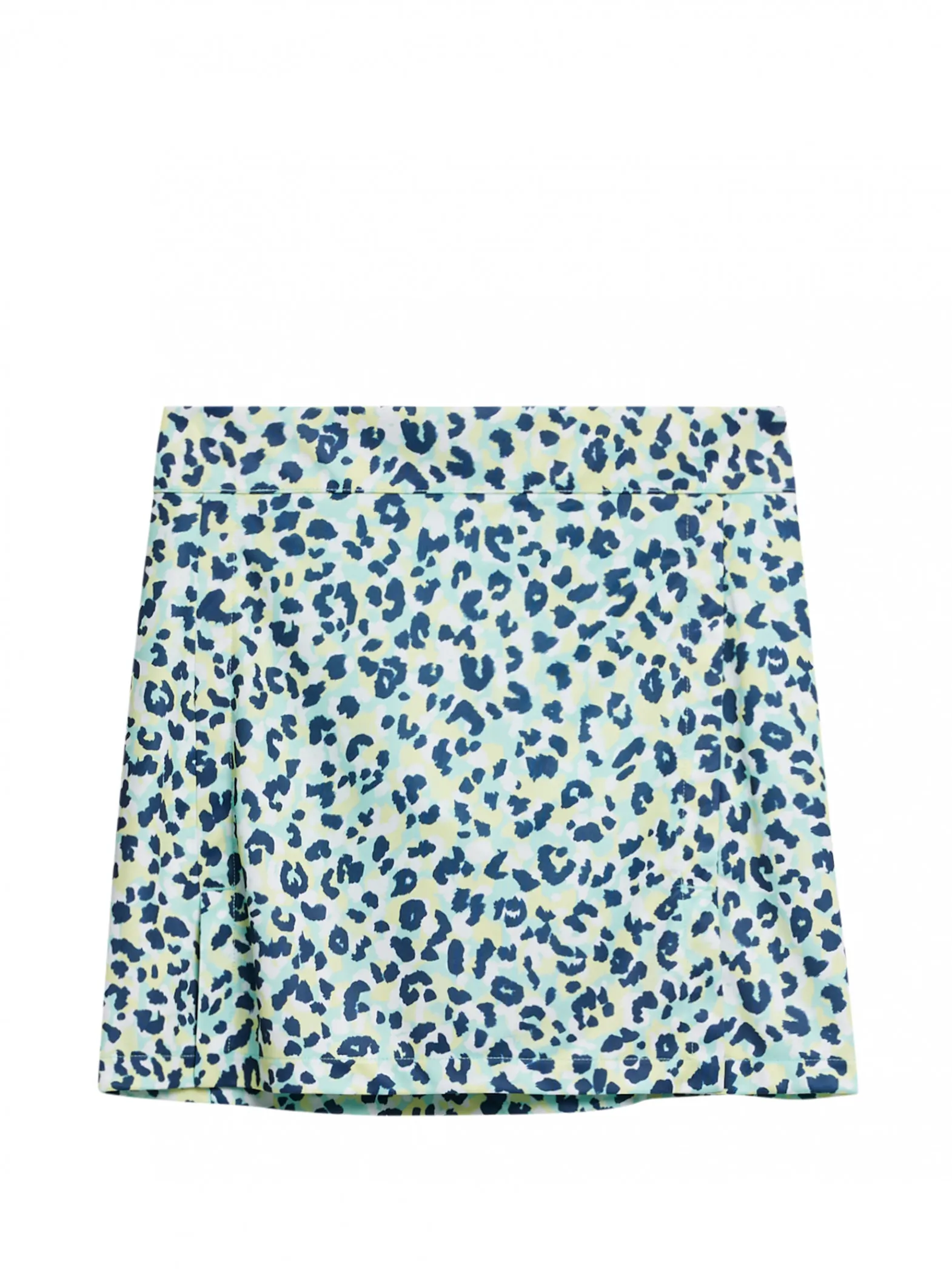 J.LINDEBERG SKIRT  AMELIE MID PRINT LEOPARD ARUBA BLUW