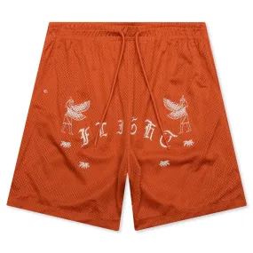 Jordan Flight Artist Series Mesh Shorts - Light Sienna/Phantom