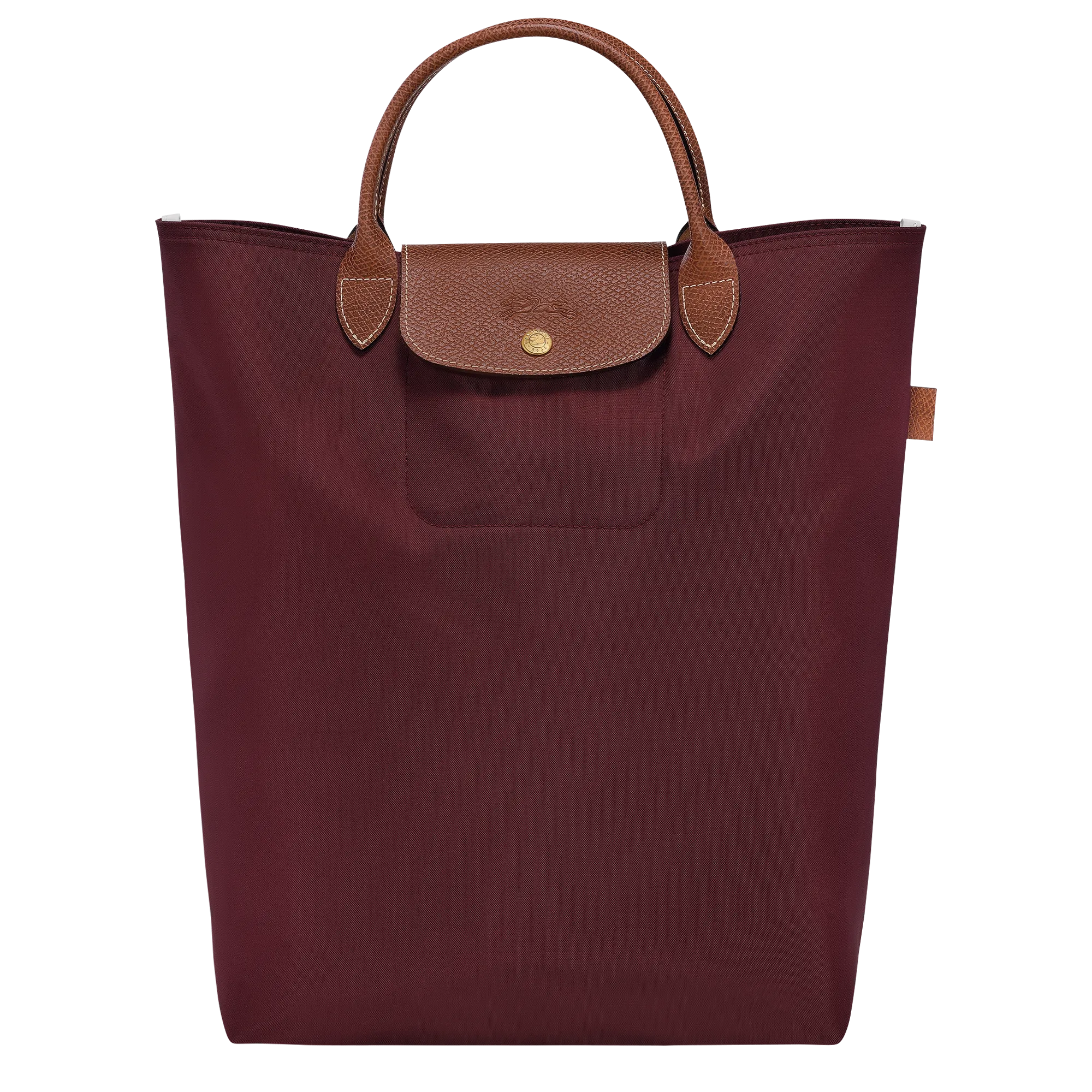 Le Pliage Original M Tote bag Burgundy - Canvas