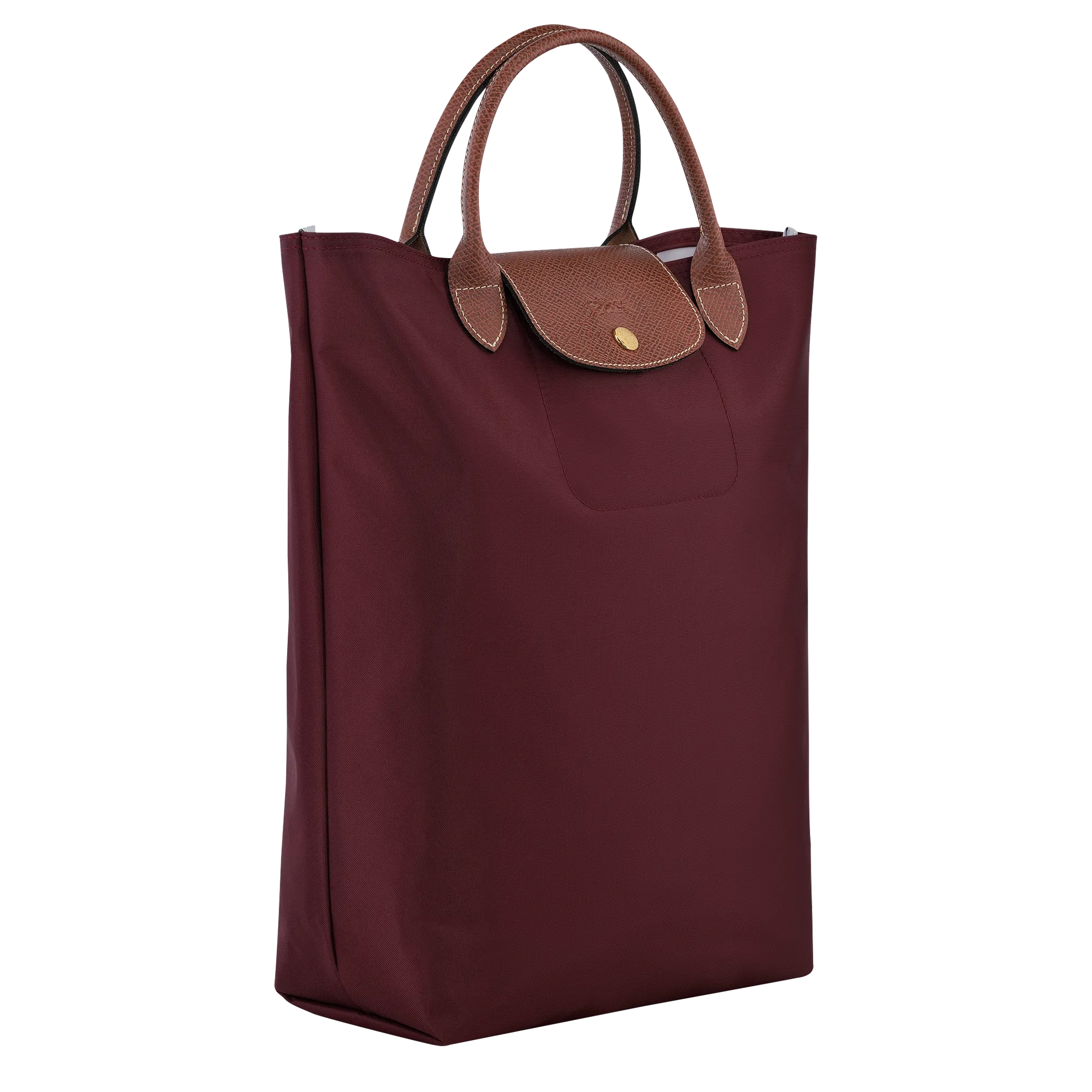 Le Pliage Original M Tote bag Burgundy - Canvas