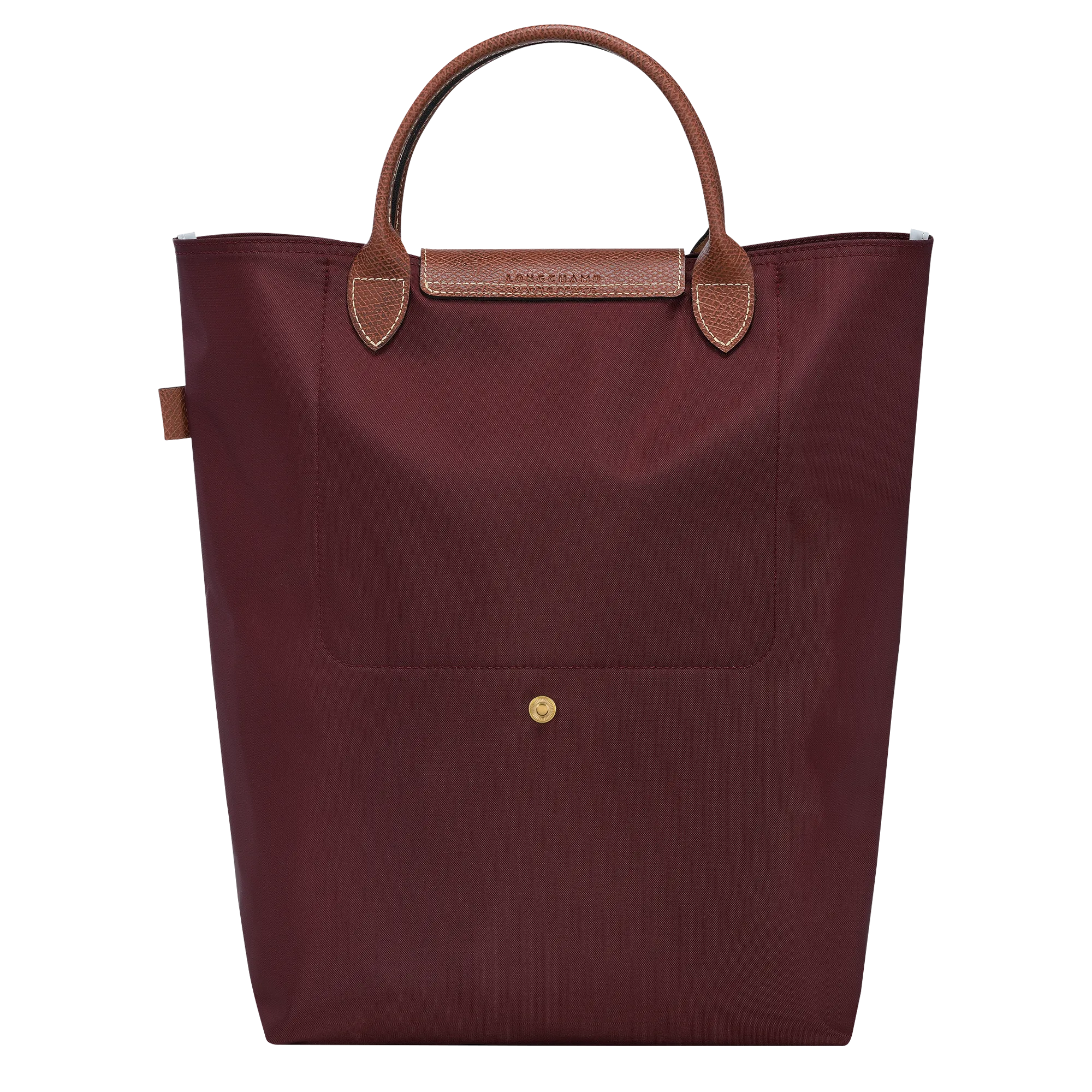 Le Pliage Original M Tote bag Burgundy - Canvas