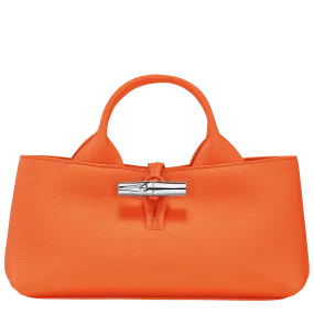 Le Roseau S Handbag Orange - Leather