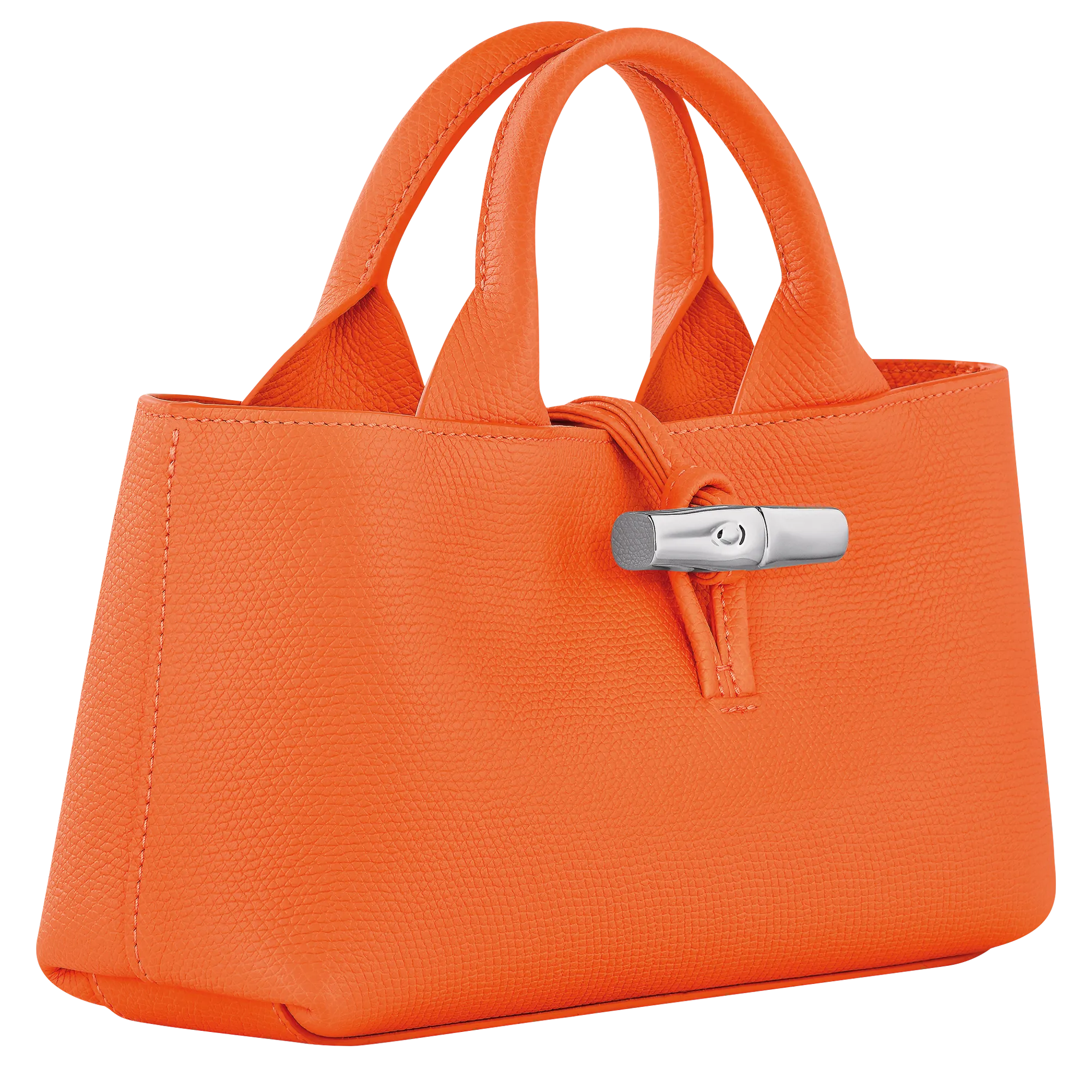 Le Roseau S Handbag Orange - Leather