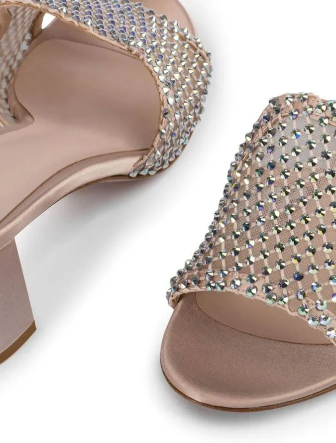 Le Silla Gilda crystal-embellished sandals Neutrals