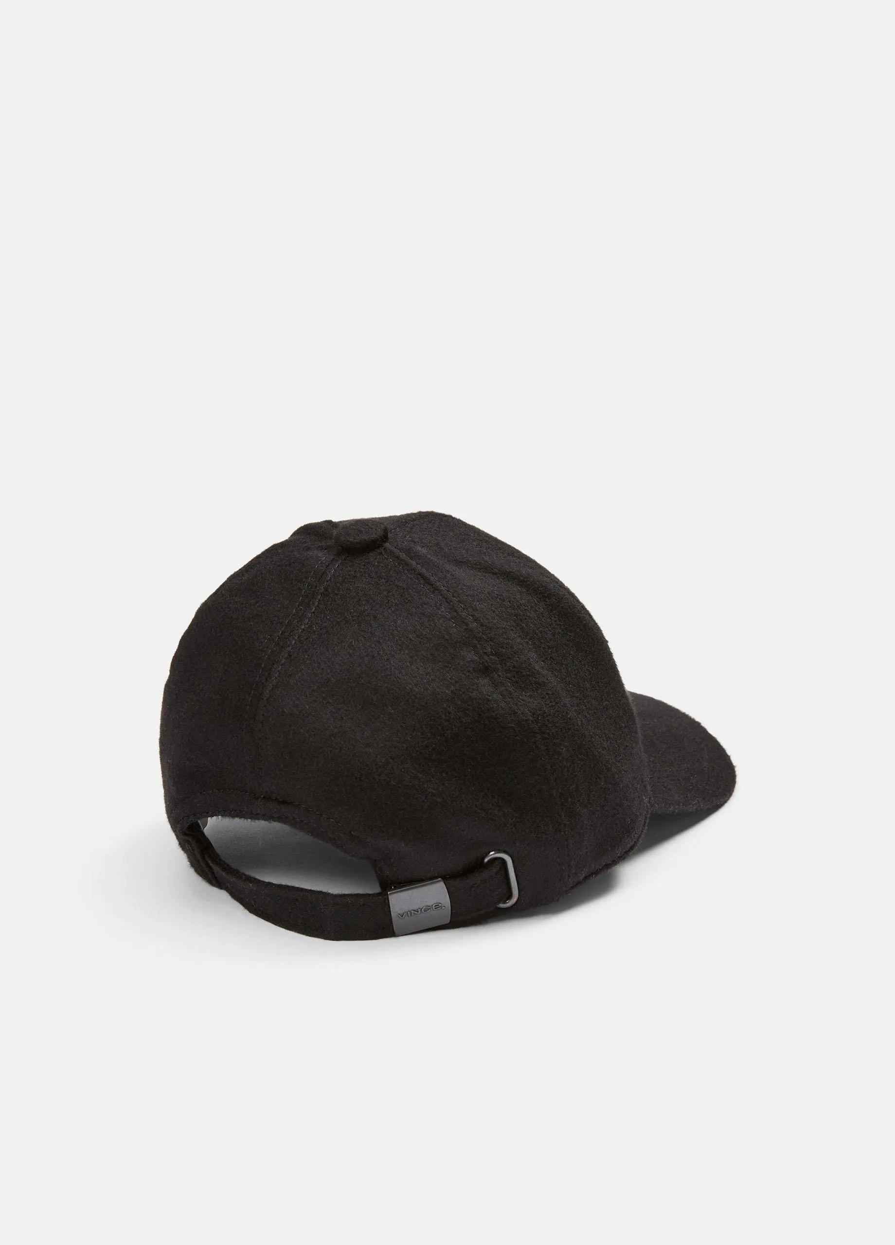 Leather-Trim Cashmere Baseball Cap