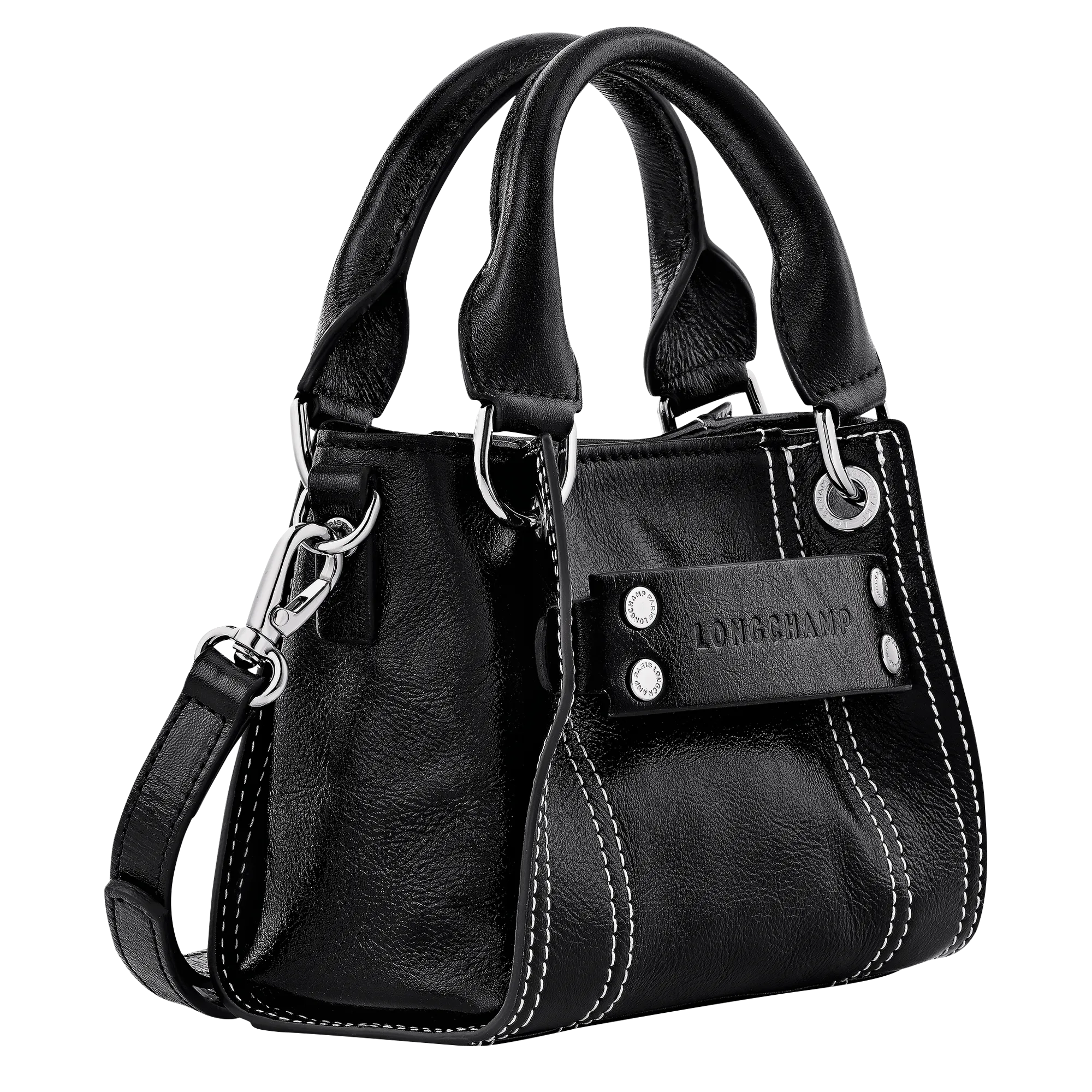 Longchamp 3D XS Handbag Black - Leather